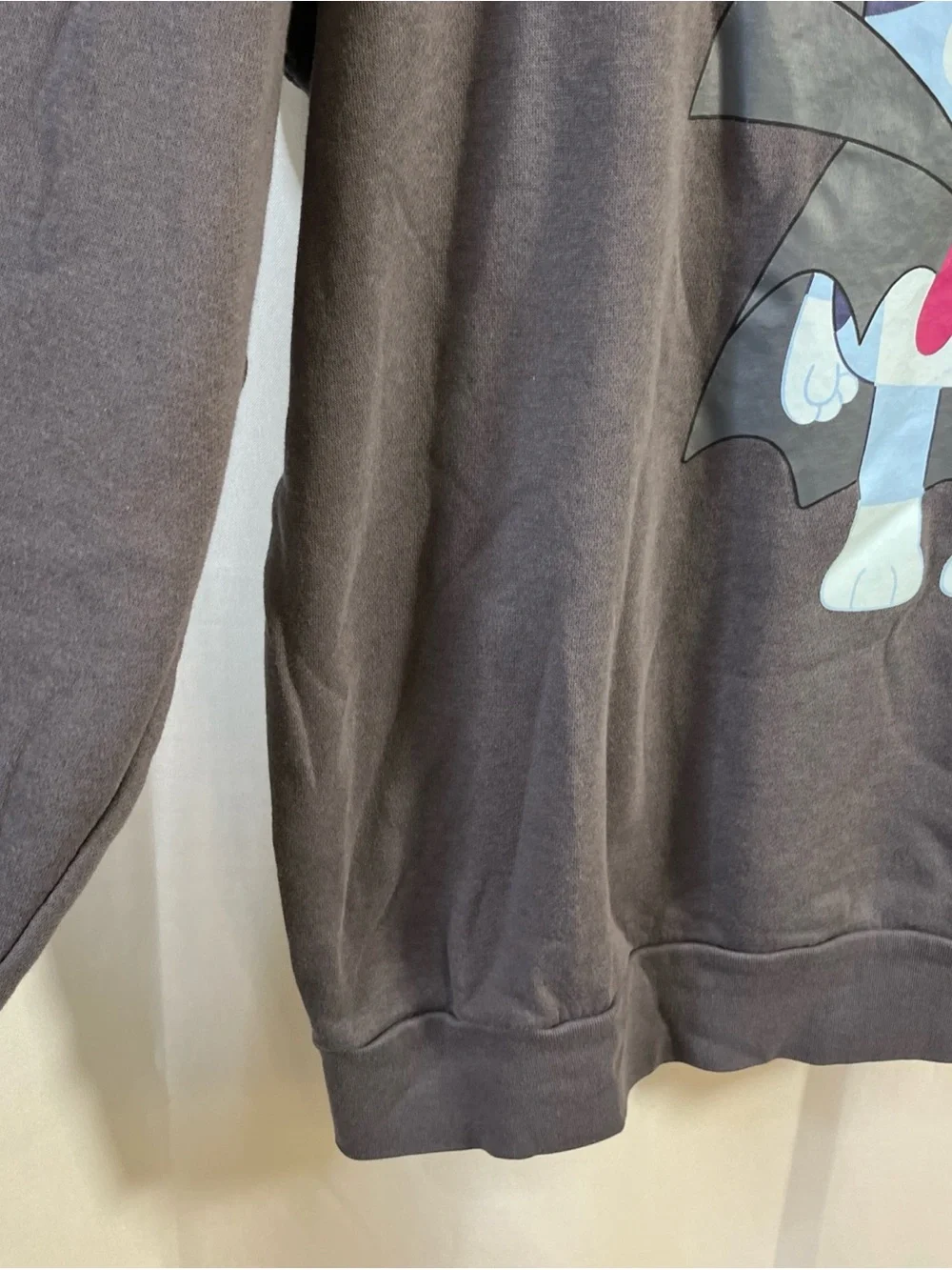 BLUEY Vampire Halloween Sweatshirt Men's Size XXL Crewneck Charcoal Gray